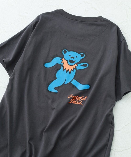 Grateful Dead(グレイトフルデッド)の「GRATEFULDEAD グレイトフルデッド 接触冷感 プリント T 半袖(Tシャツ/カットソー・メンズ・オフホワイト/ダークグリーン/チャコールグレー/ブラック/ブラック系1/チャコール/オリーブ/ホワイト系1・L/M/XL)」の6枚目の写真