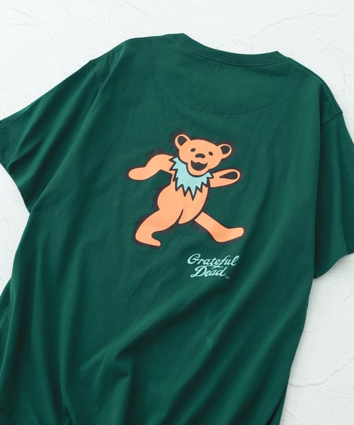 Grateful Dead(グレイトフルデッド)の「GRATEFULDEAD グレイトフルデッド 接触冷感 プリント T 半袖(Tシャツ/カットソー・メンズ・オフホワイト/ダークグリーン/チャコールグレー/ブラック/ブラック系1/チャコール/オリーブ/ホワイト系1・L/M/XL)」の1枚目の写真