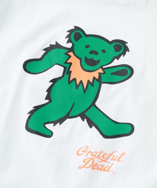 Grateful Dead(グレイトフルデッド)の「GRATEFULDEAD グレイトフルデッド 接触冷感 プリント T 半袖(Tシャツ/カットソー・メンズ・オフホワイト/ダークグリーン/チャコールグレー/ブラック/ブラック系1/チャコール/オリーブ/ホワイト系1・L/M/XL)」の14枚目の写真