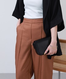 OMNES（オムネス）の「OMNES Another Edition ストレッチカチオン センタープレスワイドパンツ（スラックス）」