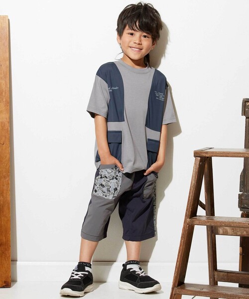 WASK(ワスク)の「5.5分丈クライマーパンツ(110~160cm)(その他パンツ・キッズ・ブルー系その他2/グレー系その他・140cm/160cm/150cm)」の5枚目の写真