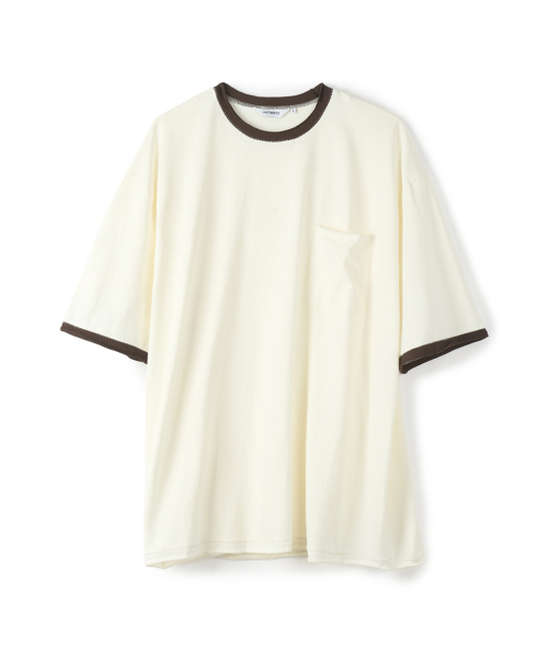 PARTIMENTO(パルティメント)の「リンガーローエッジポケットTアイボリー(Tシャツ/カットソー・メンズ・その他・MEDIUM/LARGE)」の1枚目の写真