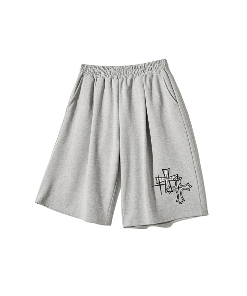 GAKKAI UNIONS(ガッカイユニオンズ)の「チェックアプリケバミューダパンツ グレー(その他パンツ・レディース・その他・SMALL/MEDIUM/LARGE/X-LARGE)」の2枚目の写真