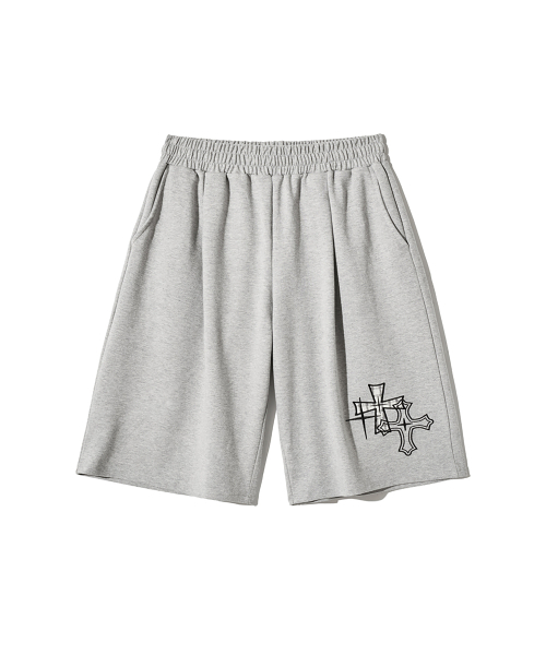 GAKKAI UNIONS(ガッカイユニオンズ)の「チェックアプリケバミューダパンツ グレー(その他パンツ・レディース・その他・SMALL/MEDIUM/LARGE/X-LARGE)」の4枚目の写真