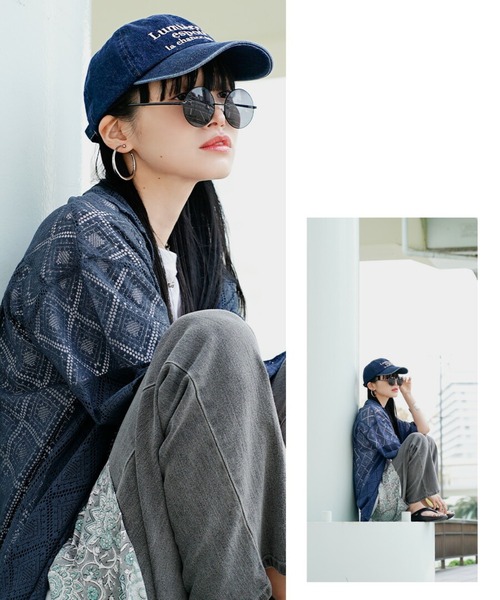 e-zakkamania stores(イーザッカマニアストアーズ)の「幾何学レースシャツ(シャツ/ブラウス・レディース・ブルー/ブラック・フリー)」の9枚目の写真