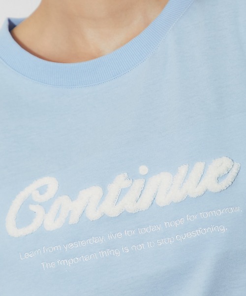 ANOTHER S(アナザーエス)の「接触冷感吸水速乾付きロゴサガラ刺繍ノースリーブプルオーバー(Tシャツ/カットソー・レディース・オフホワイト/ブラック/ブルー/ライム・FREE)」の15枚目の写真