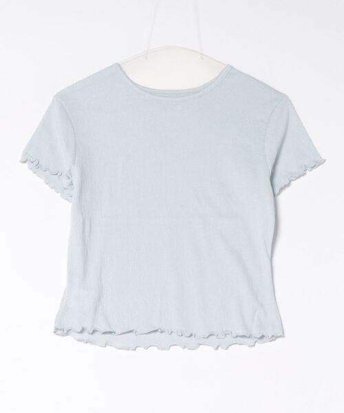 Chiina(チーナ)の「【Chiina】ミニマル半袖トップス(Tシャツ/カットソー・レディース・ブラック/グレイッシュブルー/ホワイト/グレー・FREE)」の16枚目の写真