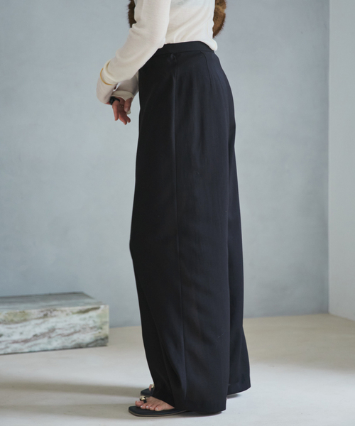 plage(プラージュ)の「Wrap 2way パンツ(その他パンツ・レディース・ブラック/ベージュ/チャコールグレー・36/38/34)」の12枚目の写真