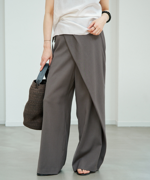 plage(プラージュ)の「Wrap 2way パンツ(その他パンツ・レディース・ブラック/ベージュ/チャコールグレー・36/38/34)」の17枚目の写真
