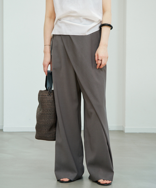 plage(プラージュ)の「Wrap 2way パンツ(その他パンツ・レディース・ブラック/ベージュ/チャコールグレー・36/38/34)」の18枚目の写真