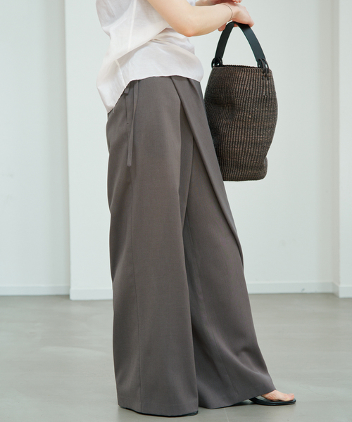 plage(プラージュ)の「Wrap 2way パンツ(その他パンツ・レディース・ブラック/ベージュ/チャコールグレー・36/38/34)」の20枚目の写真