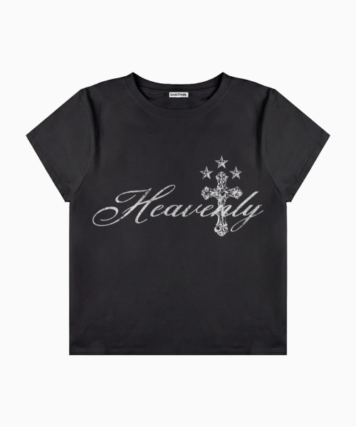 SAINTPAIN(セイントペイン)の「SP ヘブンリークロス クロップ半袖Tシャツ ブラック(Tシャツ/カットソー・レディース・その他・FREE)」の1枚目の写真