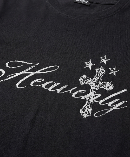 SAINTPAIN(セイントペイン)の「SP ヘブンリークロス クロップ半袖Tシャツ ブラック(Tシャツ/カットソー・レディース・その他・FREE)」の3枚目の写真