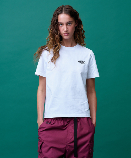 MENASOO(ミナス)の「Run Symbol Sorona T Shirt (Basic Fit)_White(Tシャツ/カットソー・レディース・ホワイト・1/2/3)」の5枚目の写真