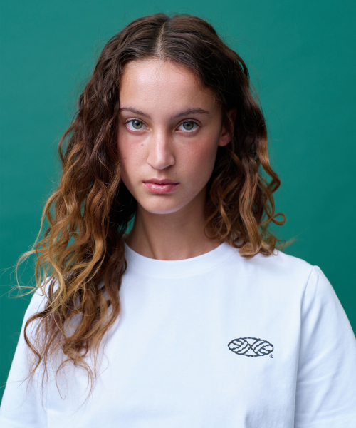 MENASOO(ミナス)の「Run Symbol Sorona T Shirt (Basic Fit)_White(Tシャツ/カットソー・レディース・ホワイト・1/2/3)」の6枚目の写真