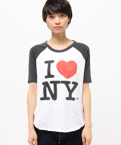 JUNK FOOD(ジャンクフード)の「I Heart NY ラグラン(Tシャツ/カットソー・レディース・ホワイト・SMALL)」の2枚目の写真