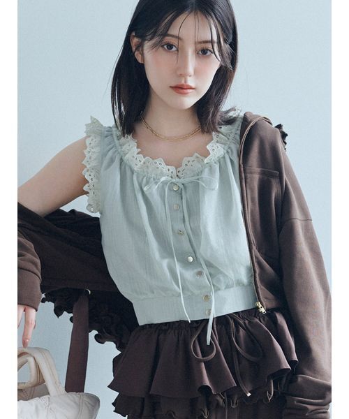 SNIDEL(スナイデル)の「【UV/セットアップ対応】ペプラムスウェットパンツ(その他パンツ・レディース・イエロー/グレー/ブラウン・0/1)」の8枚目の写真