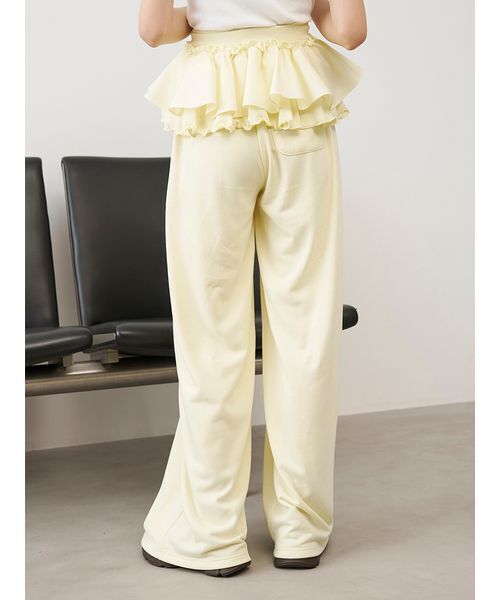 SNIDEL(スナイデル)の「【UV/セットアップ対応】ペプラムスウェットパンツ(その他パンツ・レディース・イエロー/グレー/ブラウン・0/1)」の10枚目の写真
