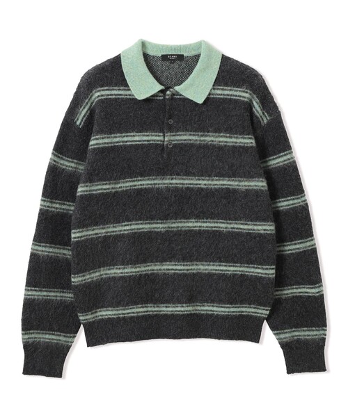 BEAMS HEART(ビームスハート)の「シャギー ニット ポロ(ニット/セーター・メンズ・ブラウン/チャコールグレー・SMALL/MEDIUM/LARGE)」の8枚目の写真