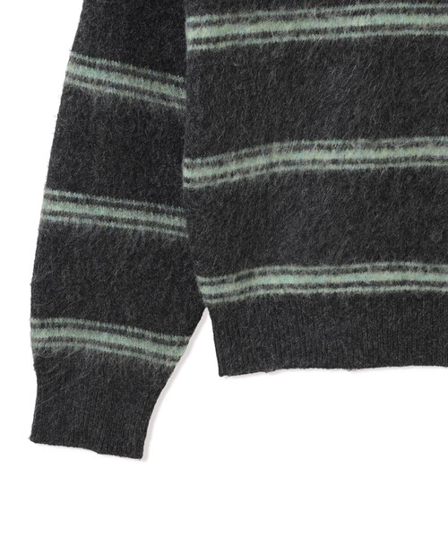 BEAMS HEART(ビームスハート)の「シャギー ニット ポロ(ニット/セーター・メンズ・ブラウン/チャコールグレー・SMALL/MEDIUM/LARGE)」の6枚目の写真