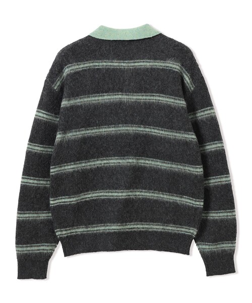 BEAMS HEART(ビームスハート)の「シャギー ニット ポロ(ニット/セーター・メンズ・ブラウン/チャコールグレー・SMALL/MEDIUM/LARGE)」の4枚目の写真