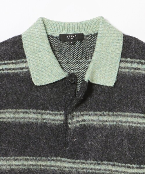 BEAMS HEART(ビームスハート)の「シャギー ニット ポロ(ニット/セーター・メンズ・ブラウン/チャコールグレー・SMALL/MEDIUM/LARGE)」の13枚目の写真