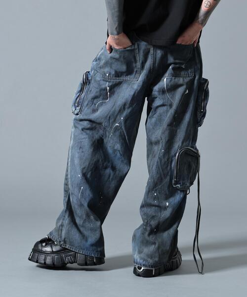 GARDEN TOKYO(ガーデントウキョウ)の「MAVYTH/メヴィス/PAINTED DEBIN CARGO PANTS(その他パンツ・メンズ・その他4・XL/M/L)」の2枚目の写真