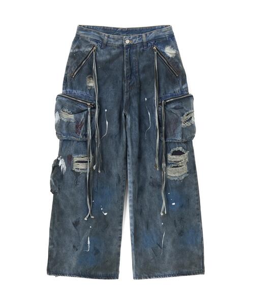 GARDEN TOKYO(ガーデントウキョウ)の「MAVYTH/メヴィス/PAINTED DEBIN CARGO PANTS(その他パンツ・メンズ・その他4・XL/M/L)」の5枚目の写真