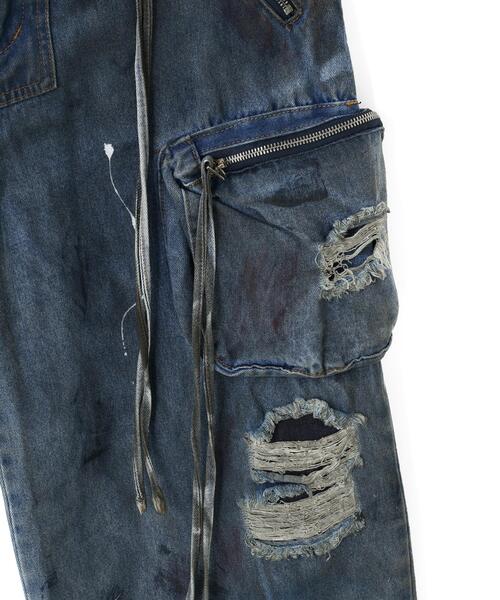 GARDEN TOKYO(ガーデントウキョウ)の「MAVYTH/メヴィス/PAINTED DEBIN CARGO PANTS(その他パンツ・メンズ・その他4・XL/M/L)」の9枚目の写真