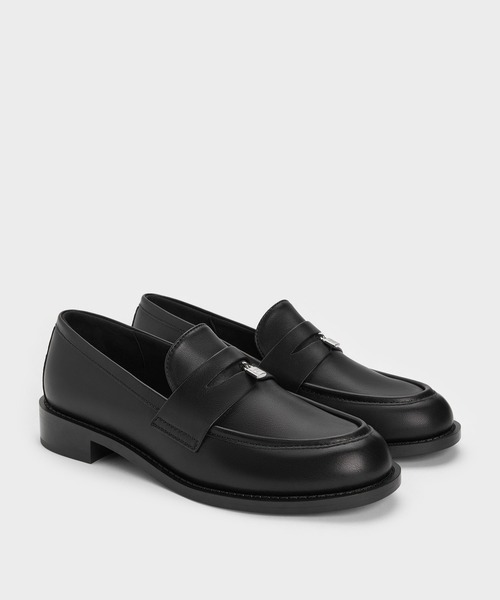CHARLES & KEITH（チャールズ & キース）の「Griselda グリゼルダ ローファー（ローファー・レディース・ライトアッシュグレー/ブラウン系その他7/ブラック・24.5cm/23.5cm/23cm/22.5cm/25.5cm/25cm）」の4枚目の写真
