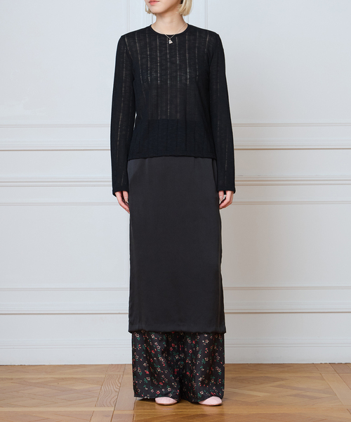Only Hearts(オンリーハーツ)の「ONLY HEARTS オンリーハーツ belle sleeve T 46613(Tシャツ/カットソー・レディース・ブラック・FREE)」の2枚目の写真