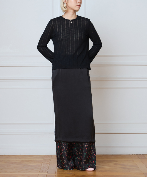 Only Hearts(オンリーハーツ)の「ONLY HEARTS オンリーハーツ belle sleeve T 46613(Tシャツ/カットソー・レディース・ブラック・FREE)」の7枚目の写真