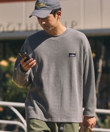 ＜抗菌防臭＞GERRY / ジェリー 別注 ワッフル クルーネック ワイドシルエット 長袖Tシャツ【THE CRAFT CREW PRODUCTS】