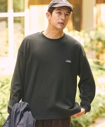GERRY（ジェリー）の「<別注>GERRY   ジェリー ワッフル クルーネック ワイドシルエット 長袖Tシャツ 抗菌・防臭【THE CRAFT CREW PRODUCTS】（Tシャツ/カットソー）」