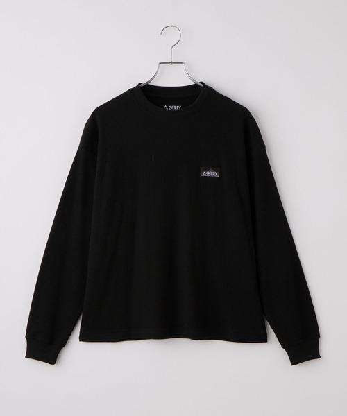 GERRY(ジェリー)の「<別注>GERRY / ジェリー ワッフル クルーネック ワイドシルエット 長袖Tシャツ/抗菌・防臭【THE CRAFT CREW PRODUCTS】(Tシャツ/カットソー・メンズ・オフホワイト/カーキ/グレイッシュベージュ/ダークネイビー/チャコール/ブラック・M/S/L)」の9枚目の写真