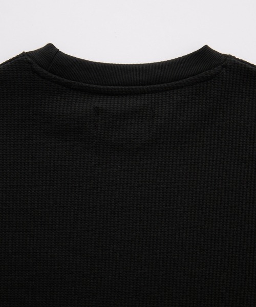 GERRY(ジェリー)の「<別注>GERRY / ジェリー ワッフル クルーネック ワイドシルエット 長袖Tシャツ/抗菌・防臭【THE CRAFT CREW PRODUCTS】(Tシャツ/カットソー・メンズ・オフホワイト/カーキ/グレイッシュベージュ/ダークネイビー/チャコール/ブラック・M/S/L)」の12枚目の写真