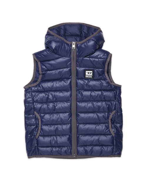 DIESEL ネイビー ダウンベスト XL セール】DIESEL（ディーゼル）Kids & Junior ワンポイントブランドロゴ