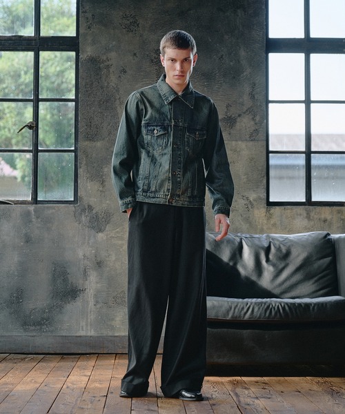 Regen Glanz(レーゲングランツ)の「compact vintage wash denim jacket/コンパクトヴィンテージウォッシュデニムジャケット(デニムジャケット・メンズ・インディゴブルー/グリーン/ブラック・SMALL/MEDIUM/LARGE)」の11枚目の写真