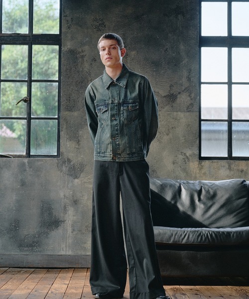 Regen Glanz(レーゲングランツ)の「compact vintage wash denim jacket/コンパクトヴィンテージウォッシュデニムジャケット(デニムジャケット・メンズ・インディゴブルー/グリーン/ブラック・SMALL/MEDIUM/LARGE)」の12枚目の写真