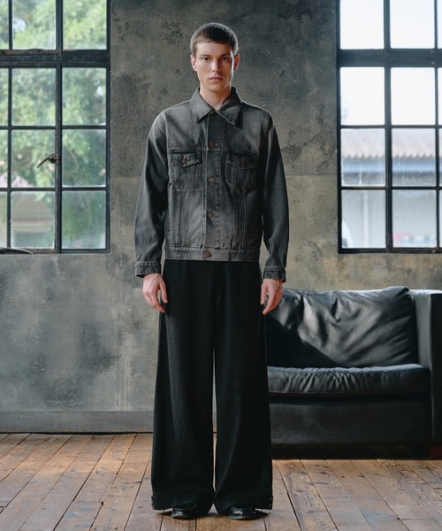 Regen Glanz(レーゲングランツ)の「compact vintage wash denim jacket/コンパクトヴィンテージウォッシュデニムジャケット(デニムジャケット・メンズ・インディゴブルー/グリーン/ブラック・SMALL/MEDIUM/LARGE)」の22枚目の写真