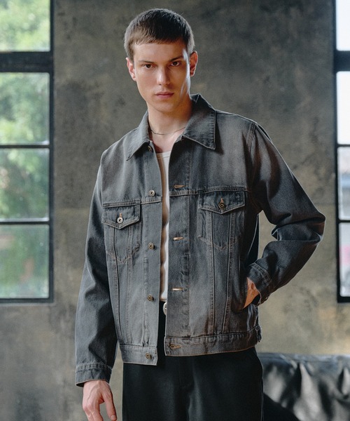 Regen Glanz(レーゲングランツ)の「compact vintage wash denim jacket/コンパクトヴィンテージウォッシュデニムジャケット(デニムジャケット・メンズ・インディゴブルー/グリーン/ブラック・SMALL/MEDIUM/LARGE)」の20枚目の写真