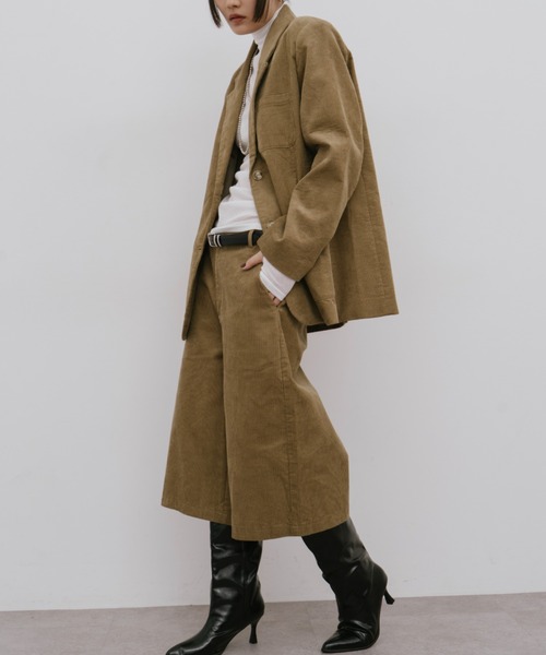 HANNE(アン)の「ローライズコーデュロイバミューダパンツ(その他パンツ・レディース・ネイビー/ベージュ・S/M)」の17枚目の写真