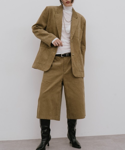 HANNE(アン)の「ローライズコーデュロイバミューダパンツ(その他パンツ・レディース・ネイビー/ベージュ・S/M)」の18枚目の写真