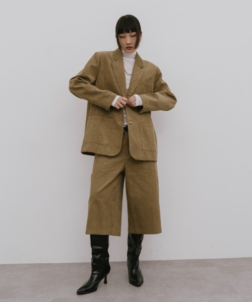 HANNE(アン)の「ローライズコーデュロイバミューダパンツ(その他パンツ・レディース・ネイビー/ベージュ・S/M)」の19枚目の写真