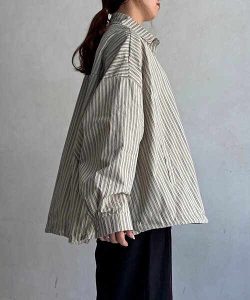 CPCM（シーピーシーエム）の「【WEB限定】アソート柄シャツジャケット（ブルゾン・レディース・ホワイト/ブラウン/オレンジ・FREE）」の12枚目の写真
