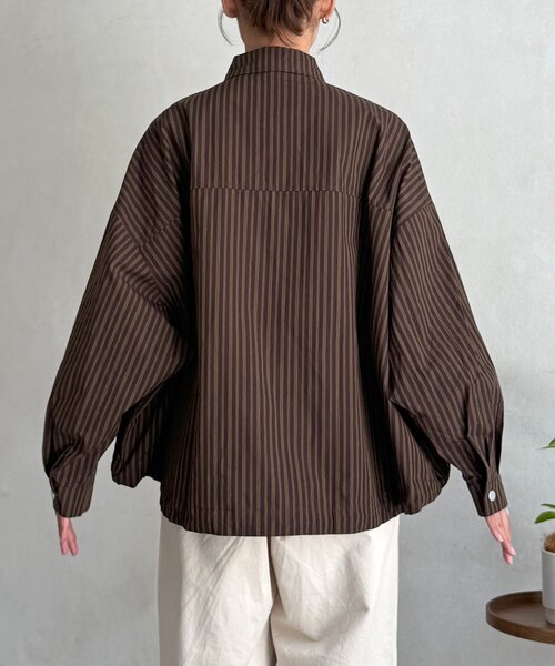 CPCM（シーピーシーエム）の「【WEB限定】アソート柄シャツジャケット（ブルゾン・レディース・ホワイト/ブラウン/オレンジ・FREE）」の20枚目の写真