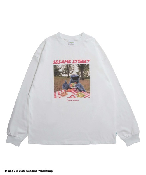 Ha-Li-C STORE(ハリックストア)の「【セサミストリート】フォトプリントロンT(Tシャツ/カットソー・メンズ・ピンク/チャコールグレー/ライトブルー/オフホワイト・LARGE/X-LARGE/MEDIUM)」の16枚目の写真