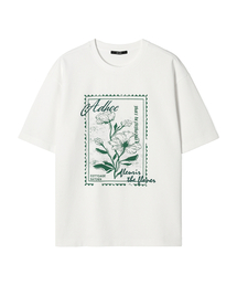 男性マルチアートワークベーシック半袖Tシャツ (O-WHITE) (HC4ST04)