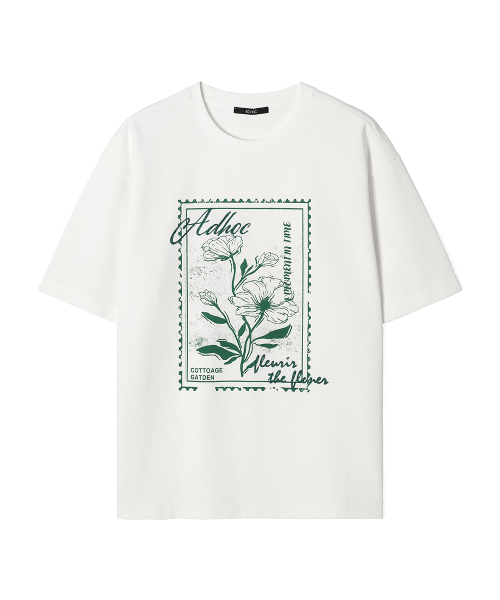 ADHOC(アドホック)の「男性マルチアートワークベーシック半袖Tシャツ (O-WHITE) (HC4ST04)(Tシャツ/カットソー・メンズ・その他・100/105)」の1枚目の写真