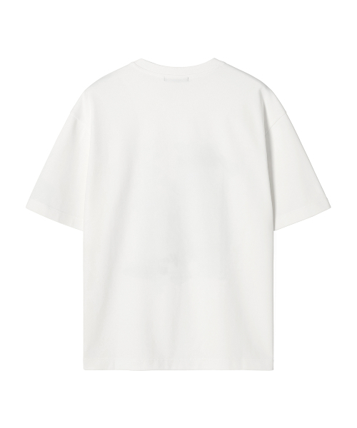 ADHOC(アドホック)の「男性マルチアートワークベーシック半袖Tシャツ (O-WHITE) (HC4ST04)(Tシャツ/カットソー・メンズ・その他・100/105)」の2枚目の写真